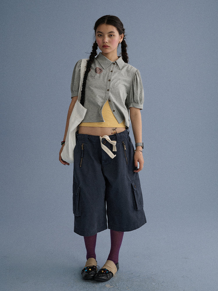 Button-Up Angela Short Sleeve Shirt