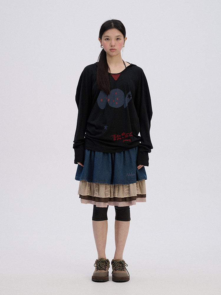 Crocodile Graphic Hoodie T-Shirt