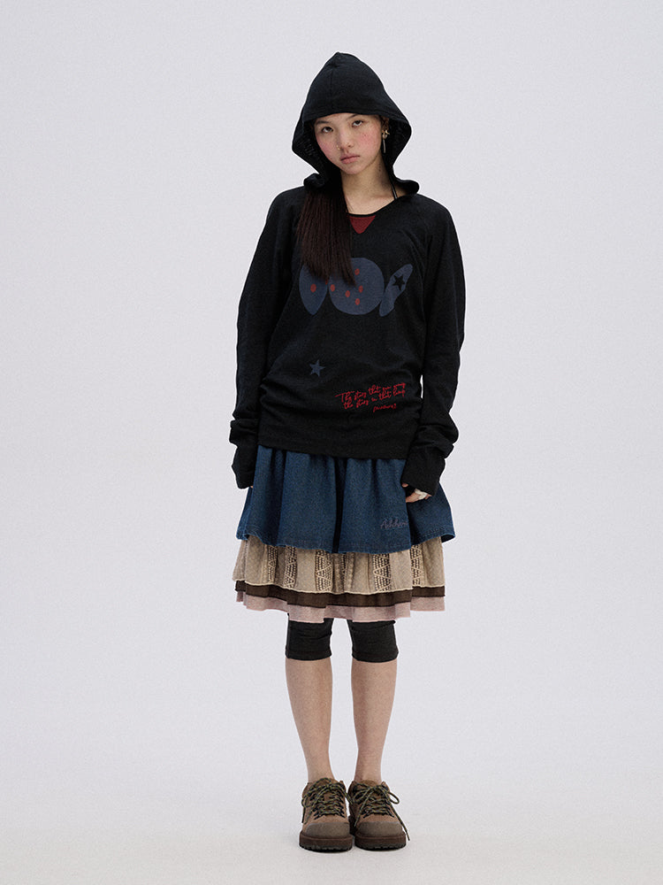 Crocodile Graphic Hoodie T-Shirt