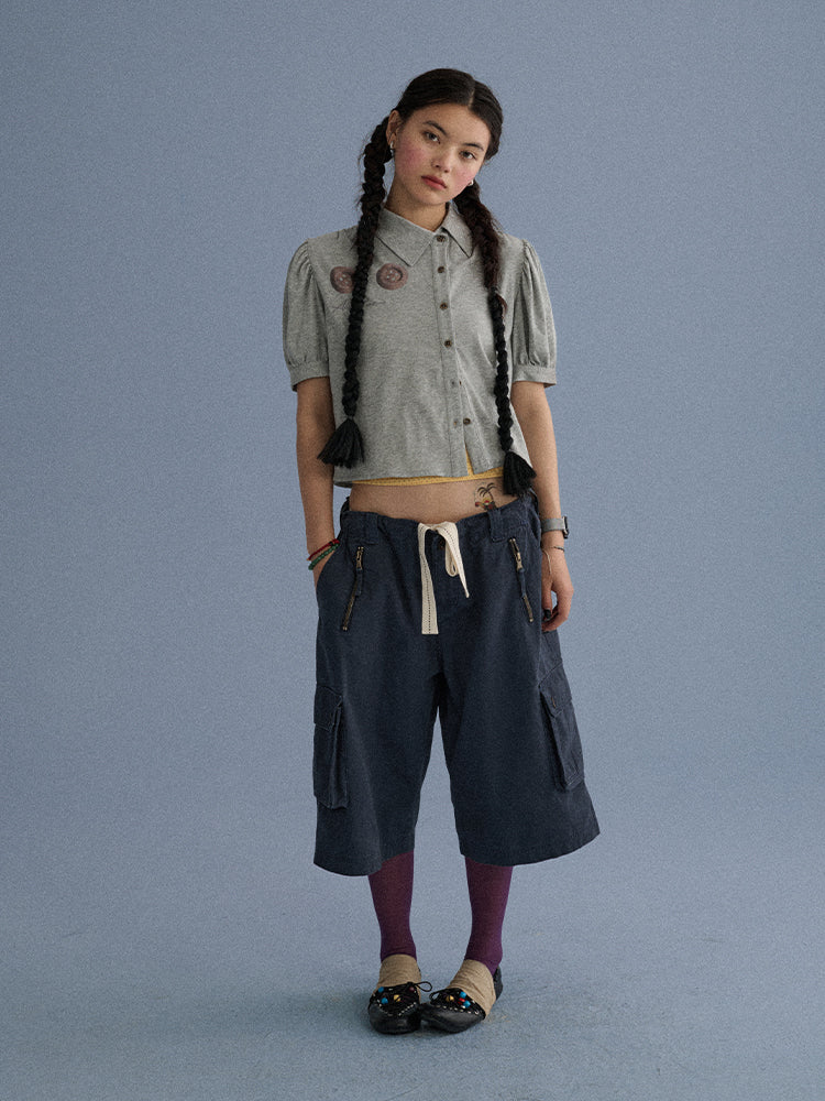 Button-Up Angela Short Sleeve Shirt