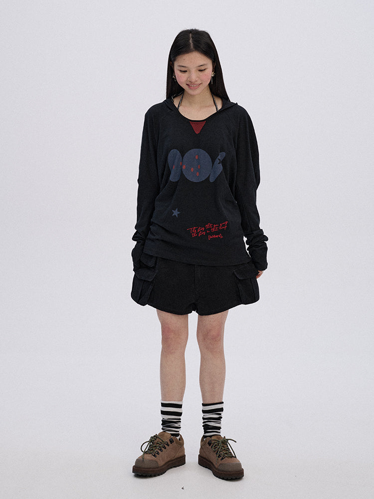 Crocodile Graphic Hoodie T-Shirt